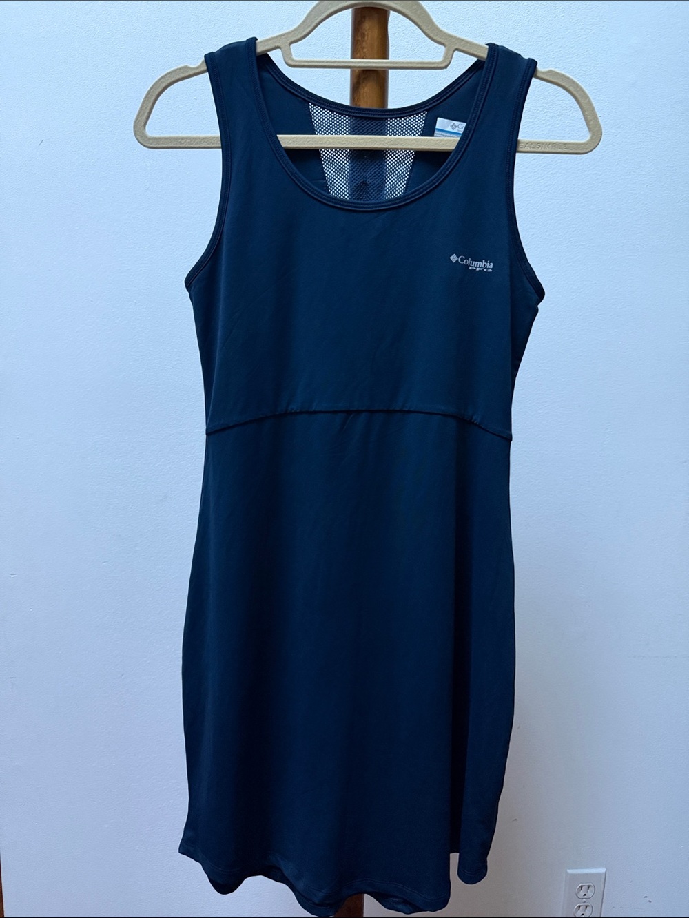 Columbia PFG Athletic Tank Dress Navy Active Sz S - Picture 9 of 9